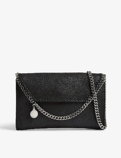 Stella Mccartney Womens Falabella Vegan-leather Cross-body Bag Black