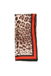 DOLCE & GABBANA DOLCE & GABBANA LEOPARD PRINT SCARF