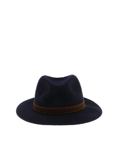 Borsalino Alessandria Blue Felt Hat