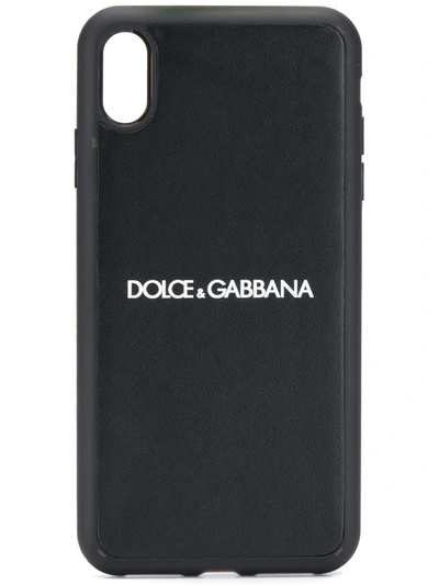 Dolce & Gabbana Logo Iphone Xs Max Case In Black