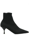 Prada Spitze Sock-boots - Schwarz In Black