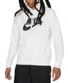 Nike Sportswear Club Fleece Logo Hoodie In White