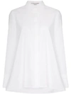 STELLA MCCARTNEY FLARED-HEM COTTON SHIRT