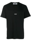 Msgm Viscose Pattern T-shirt In Black