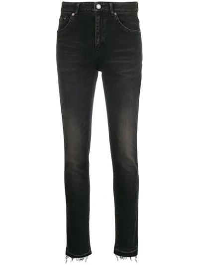Saint Laurent Stonewashed Bootcut Jeans - 黑色 In Black
