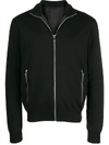 Prada Reversible Knitted Bomber Jacket In Black