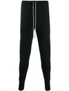 RICK OWENS TAPERED TRACK PANTS