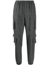 PRADA CHECK TAPERED TROUSERS