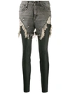 R13 CONTRAST SKINNY JEANS