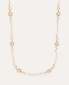 Ann Taylor Pearlized Station Necklace In Gold