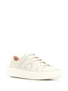 Camper Courb Perforated Low Top Sneaker In Neutrals
