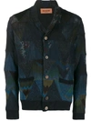 MISSONI MISSONI CARDIGAN MIT GEOMETRISCHEM MUSTER - BLAU