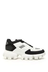 Prada Cloudbust Thunder Lug Platform Sneaker In Nero Bianco (white)