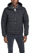 Canada Goose Lodge Slim-fit Nylon-ripstop Hooded Down Jacket In Black