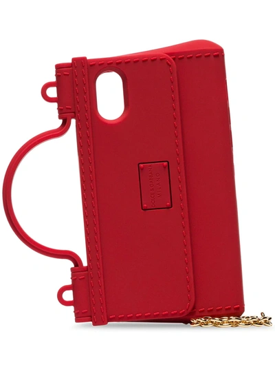 Dolce & Gabbana Handbag-design Iphone X Case In Red