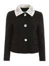 PRADA CRYSTAL-EMBELLISHED JACKET,11012029