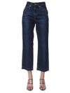 SELF-PORTRAIT CROPPED JEANS,SPL-00227 BLUE