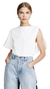 ALEXANDER WANG DRAPED SHORT SLEEVE T-SHIRT