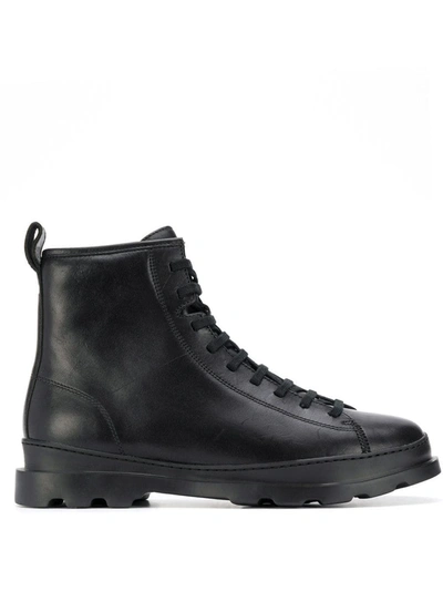 Camper Brutus Lace-up Boots In Black