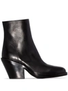 ANN DEMEULEMEESTER 80MM ANKLE BOOTS