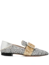 BALLY BALLY BUCKLED JANELLE LOAFERS - 银色