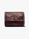 Saint Laurent Medium Monogramme Niki Chain 包袋 In Red
