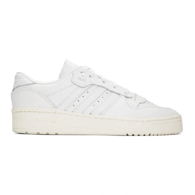Adidas Originals Rivalry Low Trainers In Triple White In Whiteoffwht