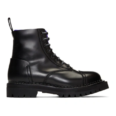 Kenzo Kamden Lace Up Boots In Black