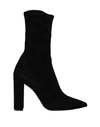 HIGH BY CLAIRE CAMPBELL HIGH WOMAN ANKLE BOOTS BLACK SIZE 10 SOFT LEATHER, TEXTILE FIBERS,11738137IX 11