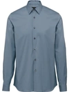 PRADA STRETCH COTTON POPLIN SHIRT