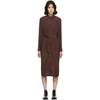 A.P.C. A.P.C. BURGUNDY LEOPARD KAREN DRESS