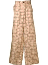 MARNI PATTERNED LOOSE-FIT TROUSERS