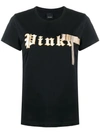 PINKO EMBELLISHED LOGO PRINT T-SHIRT