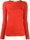 STELLA MCCARTNEY STELLA MCCARTNEY ROLL NECK FITTED JUMPER - 红色