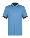 Michael Kors Mens Polo Shirt In Pastel Blue