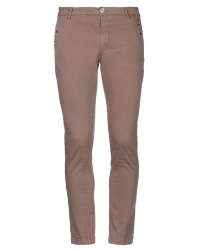 Aglini Casual Pants In Light Brown