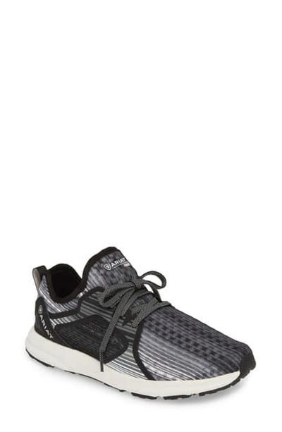 Ariat Fuse Print Sneaker In Grey Stripe