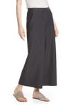 Eileen Fisher High Waist Ankle Pants In Charcoal