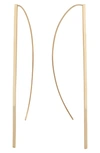 Lana Jewelry Long P-hoop Earrings In Rose Gold