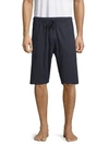 UNSIMPLY STITCHED DRAWSTRING COTTON SHORTS,0400011311537
