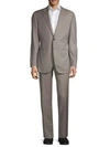 ARMANI COLLEZIONI Fantasia Classic-Fit Check Wool Suit