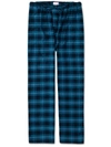 DEREK ROSE DEREK ROSE MEN'S LOUNGE TROUSERS KELBURN 8 BRUSHED COTTON CHECK NAVY,3564-KELB008NAV