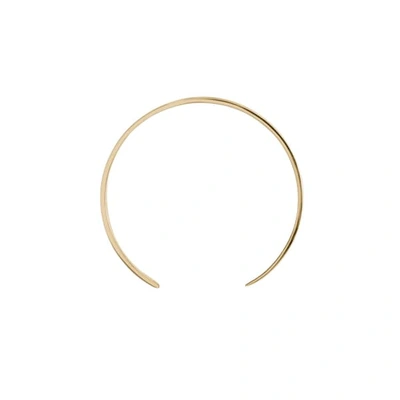Ekria Single Extra Large Curve Earrings Shiny Yellow Gold