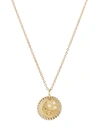 David Yurman Cable Collectibles Moon & Stars Necklace With Diamonds & Yellow Sapphire In 18k Gold In Metallic