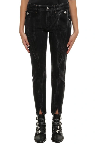 Givenchy Panel Detail Skinny Jeans In Black