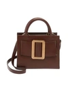 Boyy Small Bobby Leather Tote In Oxblood