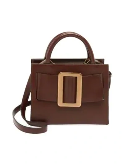 Boyy Small Bobby Leather Tote In Oxblood