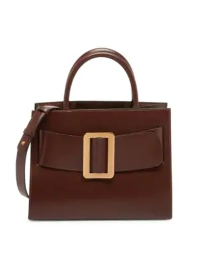 Boyy Bobby Leather Tote In Oxblood