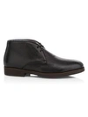 To Boot New York Mansfiled Cashmere Lined Leather Chukka Boots In Nero Deer