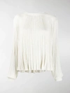 CHLOÉ PLEATED KNITTED TOP,CHC19AMP5873014207041